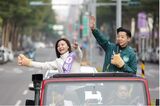 激戦区・台北市第5選挙区で遊説中の民進党候補の吳沛憶氏（写真・吳沛憶氏のフェイスブックより）