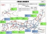 全国の対面通行（暫定2車線）区間