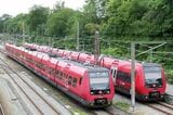 コペンハーゲン都市圏の通勤電車はエストー。これも国鉄が運行（筆者撮影）