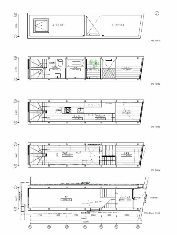 1.8M WIDTH HOUSE 極狭物件 YUUA建築設計事務所