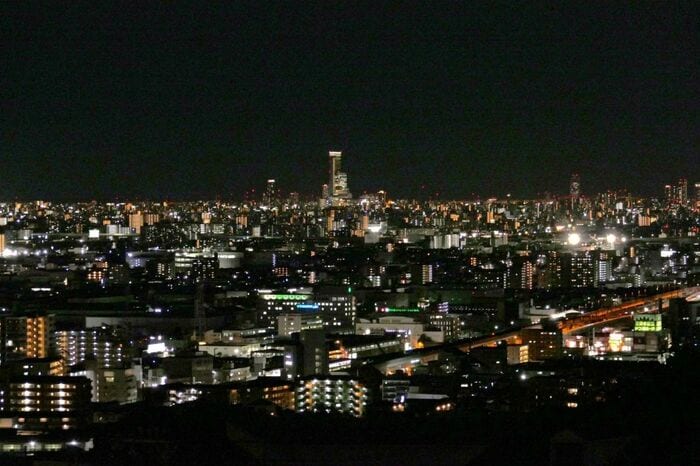 石切駅付近からの夜景