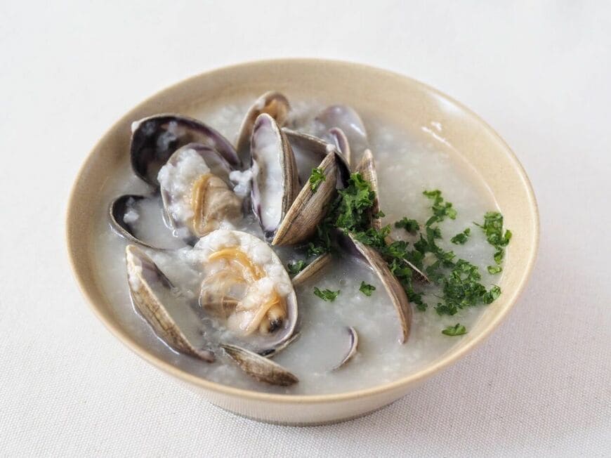 おかゆ×あさり×バター