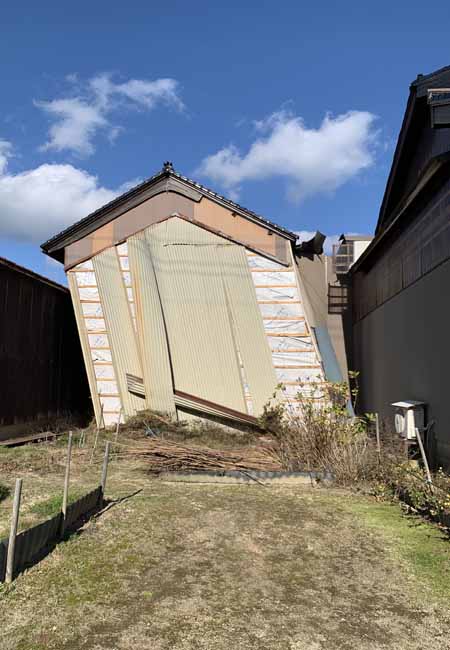 1月2日に撮影した祖父母宅の近所（記者撮影）