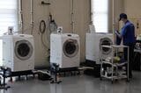 洗濯機のリファービッシュ工程（写真：筆者撮影）