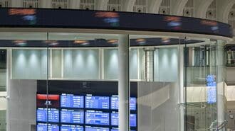 東証アローズの電光掲示板