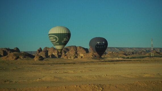サウジアラビア・アルウラで運行されているバルーン