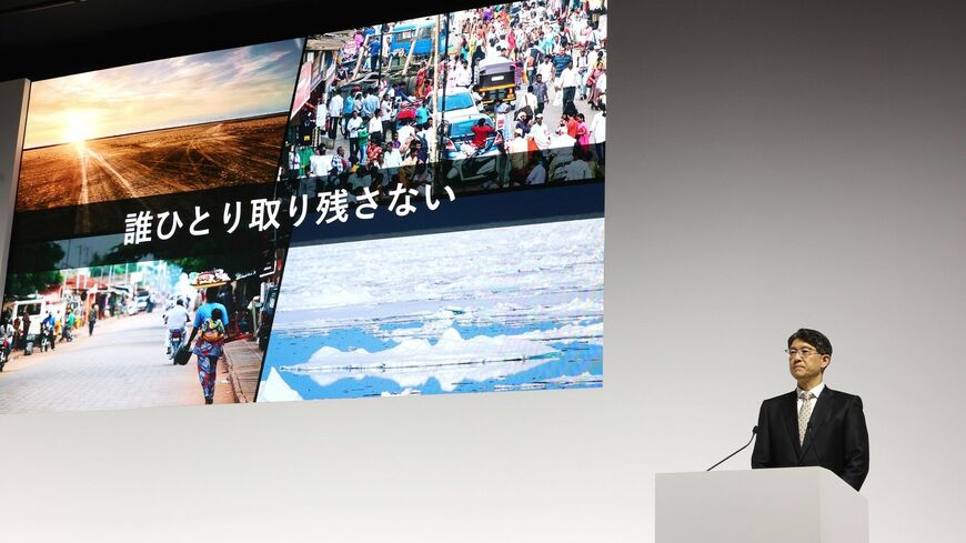 注目されたトランプ関税の影響について、4～5月の2カ月で1800億円の減益要因と見込む（写真：尾形文繁）