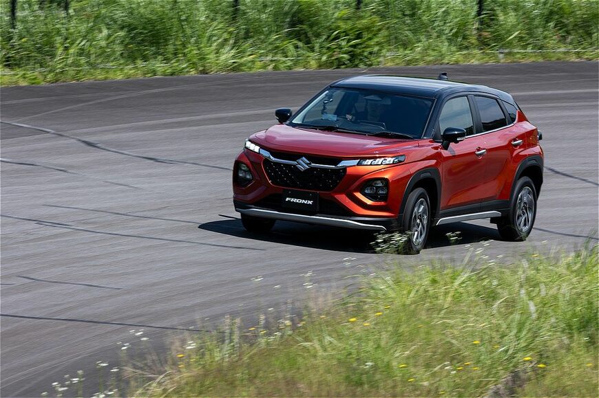 スズキ新型SUV「フロンクス（プロトタイプ）」のディテール（写真：三木宏章）