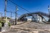 小泉町駅は無人の棒線駅。跨いでいる跨線橋は