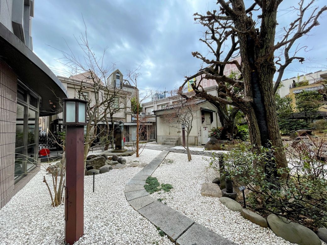 書道博物館の中庭