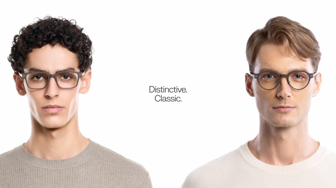 2種類の形状それぞれに、3色のフレームが用意される。（写真：Even Realities）