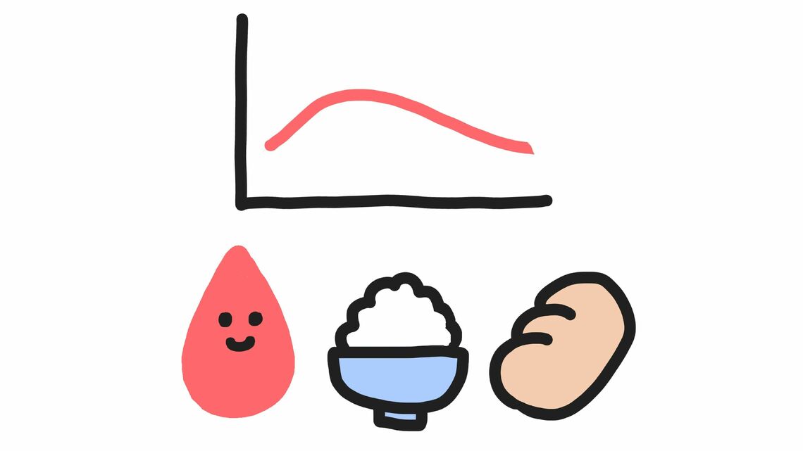 10日間血糖値を測った男性記者の体験記です（イラスト：あめみやななこ／PIXTA）