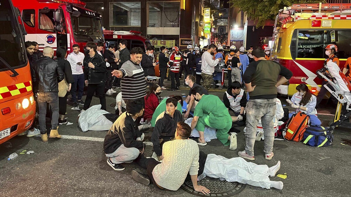 韓国梨泰院圧死事故遺体