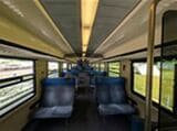 ゴッタルド・パノラマ・エクスプレスの撮影用車両の車内。古き良き鉄道旅を感じさせる風情がある（写真：筆者撮影）