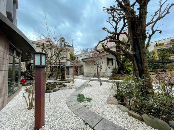 書道博物館の中庭