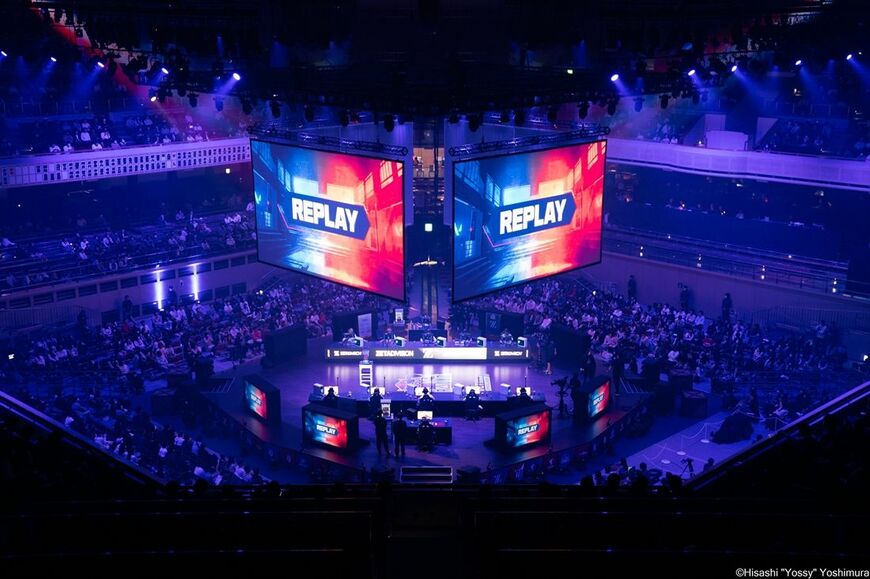 両国国技館で2023年11月3日から3日間開催されたeスポーツ国際競技会「Red Bull Home Ground」。これほどの規模で協議会が開催されるようになった（写真提供：eスポーツ情報サイト Negitaku.org）