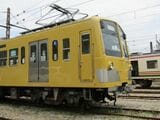 上信電鉄500形の西武鉄道リバイバルカラー（筆者撮影）