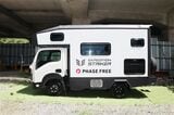 日本特種ボディーの新作キャンピングカー「エクスペディション ストライカー」（筆者撮影）
