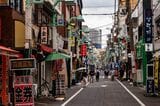 東武東上線　大山駅　商店街