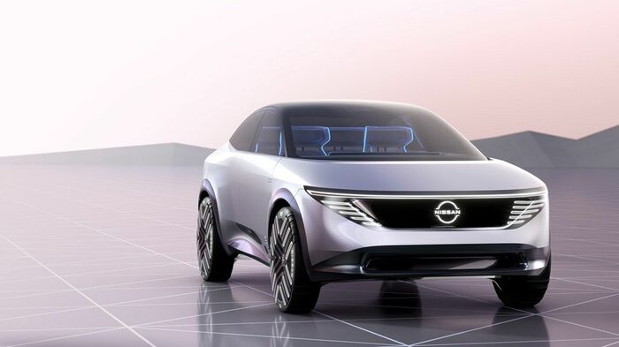 2021年11月29日の長期ビジョン「Nissan Ambition 2030」発表時に登場した「Chill-Out コンセプトカー」（写真：日産自動車）