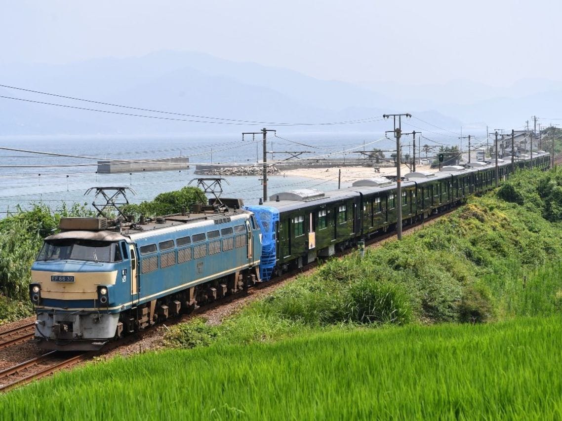 20000系車両は山口県から輸送された