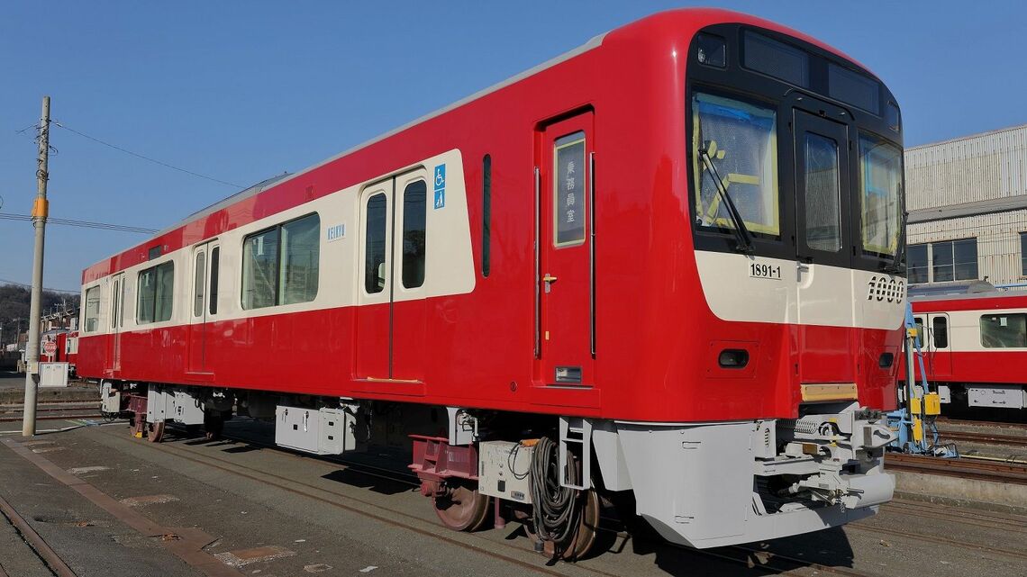 京浜急行電鉄が5月にデビューさせる新1000形の新造車両（写真：京急電鉄）