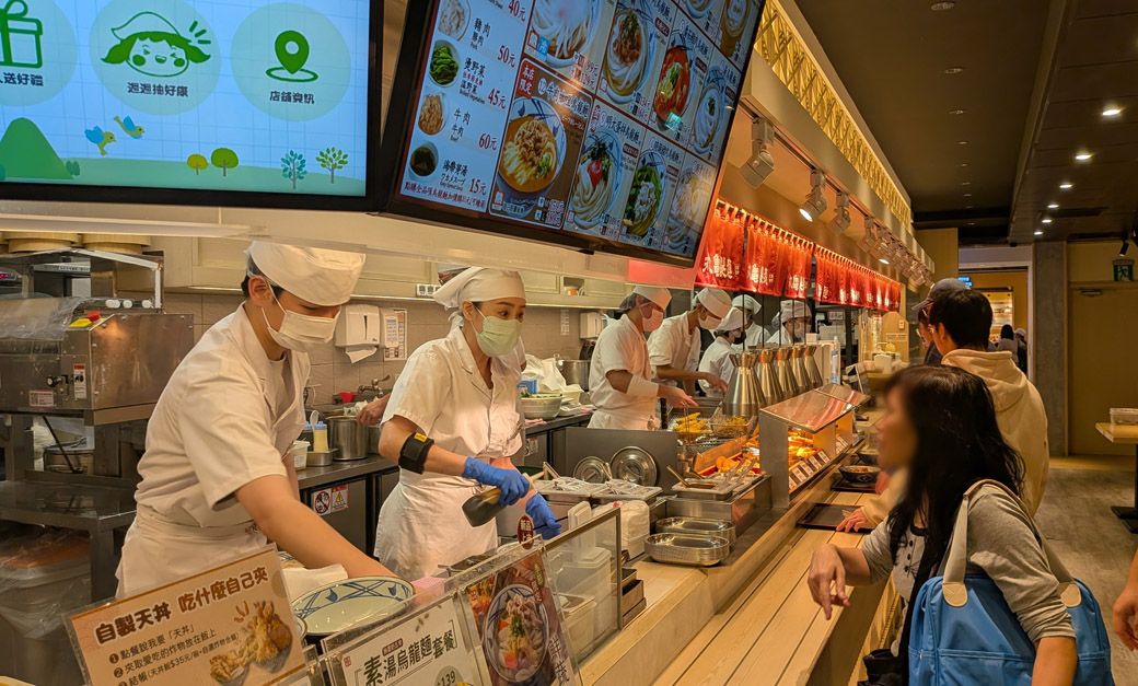 カウンターの様子