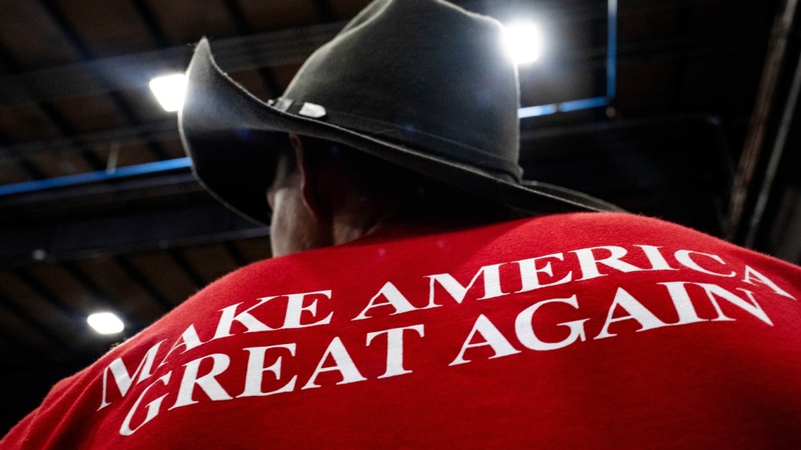再びホワイトハウスに入ることになったトランプ前大統領。2025年1月の就任直後から、ウクライナ戦争への対応で選択を迫られることになる(写真・2024 Bloomberg Finance LP)