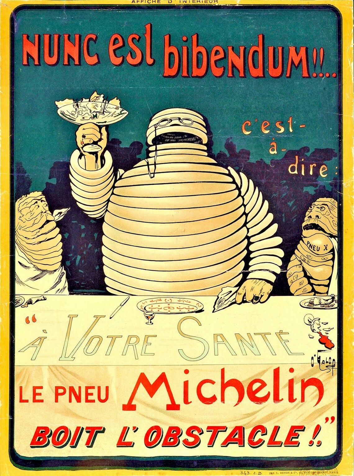 1898年のミシュランのポスター