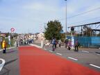 バス専用道は日立電鉄の廃線跡を整備したもの