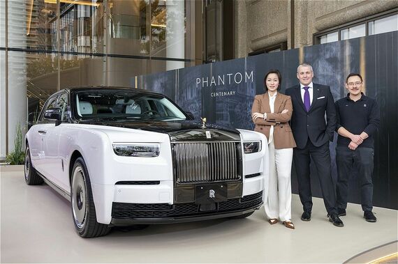 ファントム100周年を記念して、麻布台ヒルズで開催された特別イベント「BESPOKE EXPRESSIONS - ファントム100周年を祝して」の様子