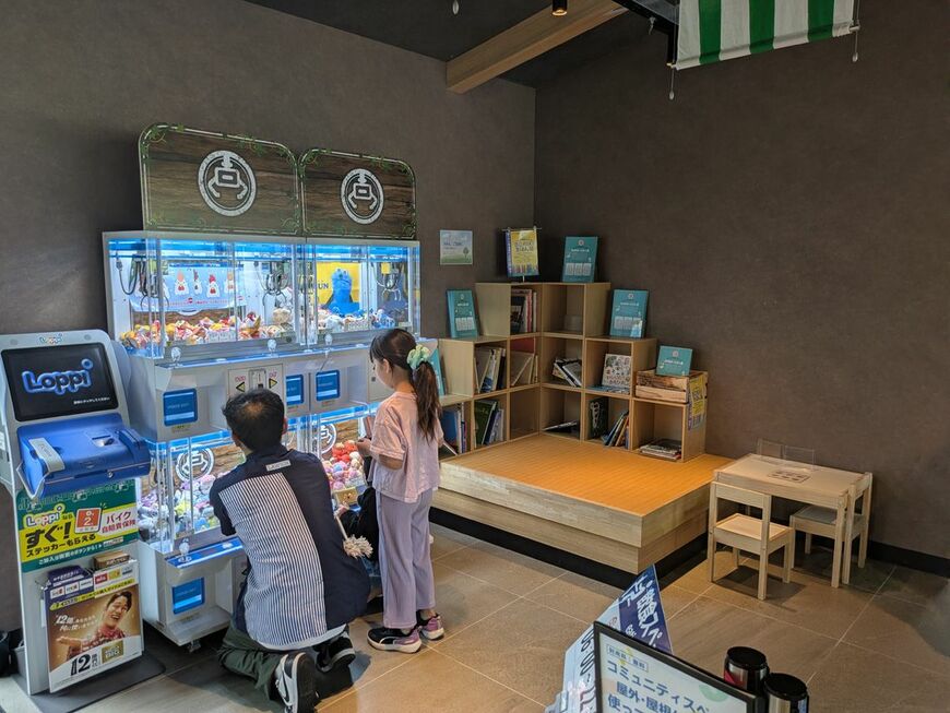 店内にはゲームコーナーも設置。子どもにも人気とのこと（写真：筆者撮影）