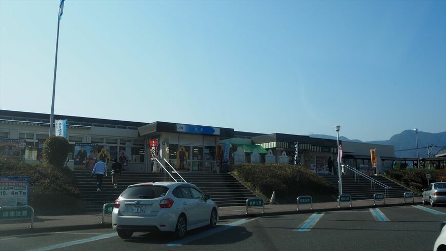 桜島SAは沖縄を除く本土で最南端のSAでもある（筆者撮影）