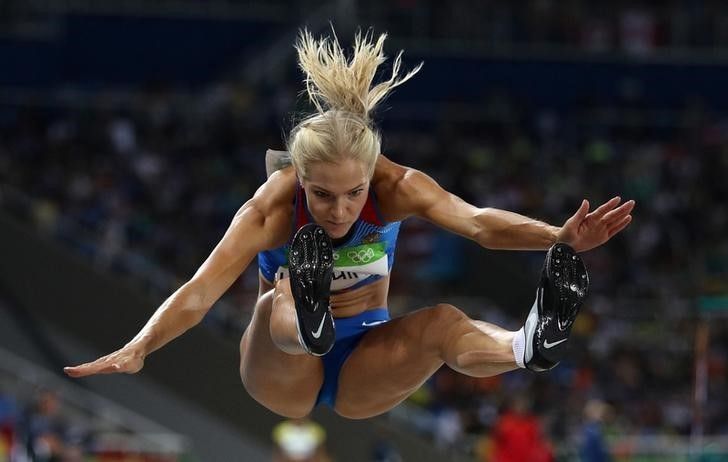 ロシア幅跳びクリシナ､土壇場出場で決勝へ 出場が決まったのは予選の1