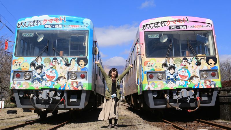 地震から2年｢南阿蘇鉄道｣の復旧が始まった ｢マンガよせがきトレイン｣も
