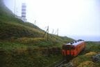 興浜北線の神威岬付近を走る列車