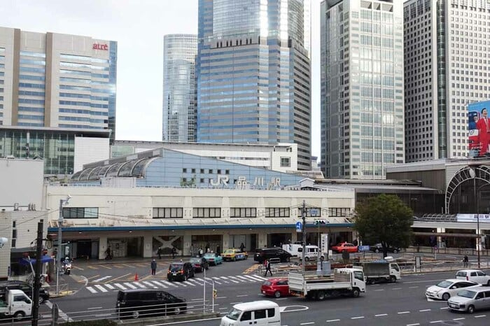 品川駅高輪口。この駅も近く大変貌する予定だ