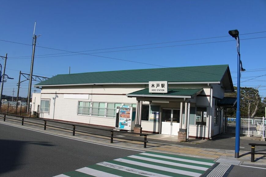 常磐線の木戸駅（筆者撮影）