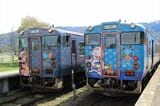 城端線のラッピング列車（撮影：南正時）