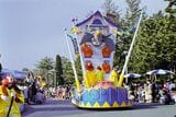 ディズニー５周年記念式典のようす（写真：1988年4月15日、吉野純治撮影）