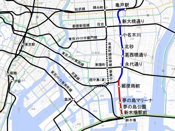 江東区 LRT構想ルート
