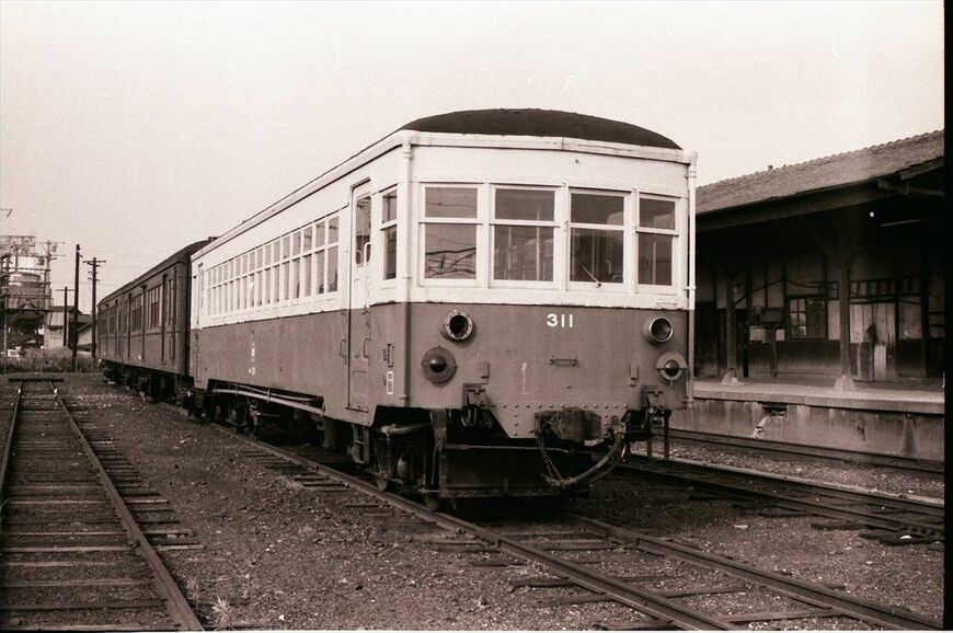 水島臨海鉄道で活躍した元国鉄キハ04形のキハ311。1974年に引退した（撮影：南正時）
